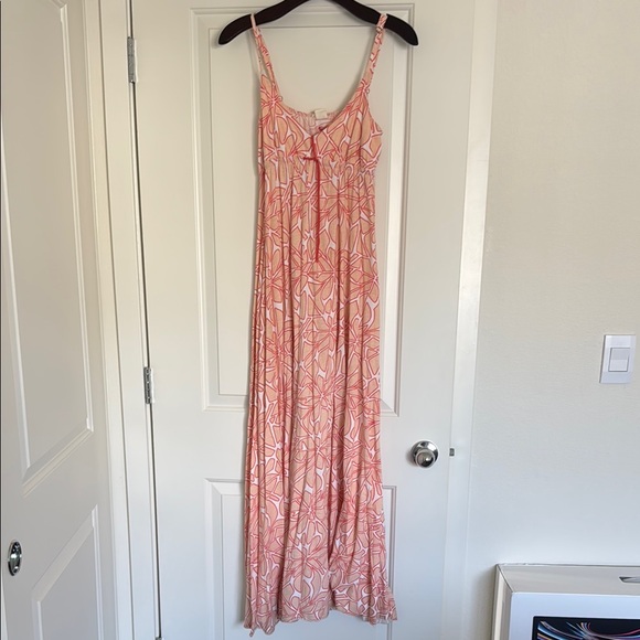 Roxy Pink Patterned Maxi Dress - Picture 1 of 7